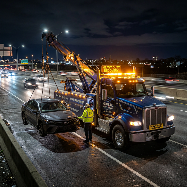 Fast Towing Response at Night